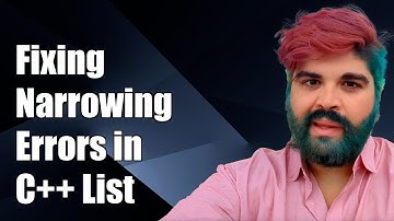 Fixing Narrowing Conversion Errors in List Initialization in C++