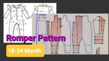 #DIY / Baby Romper Pattern Drafting Step By Step Instructions