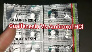 Perbandingan Ambroxol dan Guaifenesin | Mukolitik Ekspektoran Pengencer Dahak pereda batuk