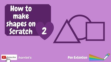 How to make Shapes on Scratch - 2 | Drawing Shapes on Scratch | Pen Extension