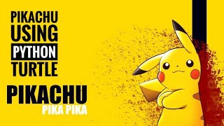 Python Pokemon | Pikachu Using Python | Easy python turtle projects #shorts #Shorts #youtubeshorts