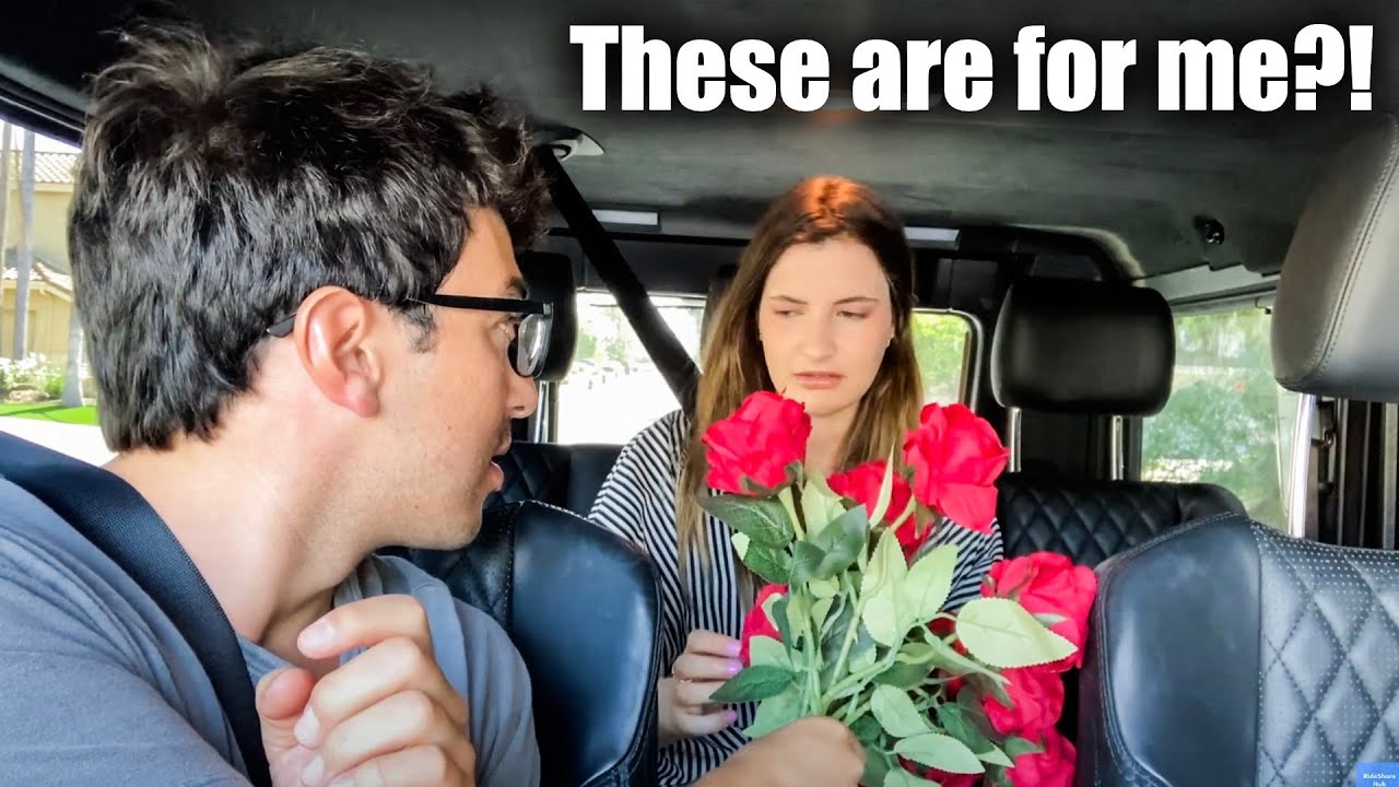 (FULL VIDEO) Uber Driver Asks Out Passenger and Gives Flowers YouTube