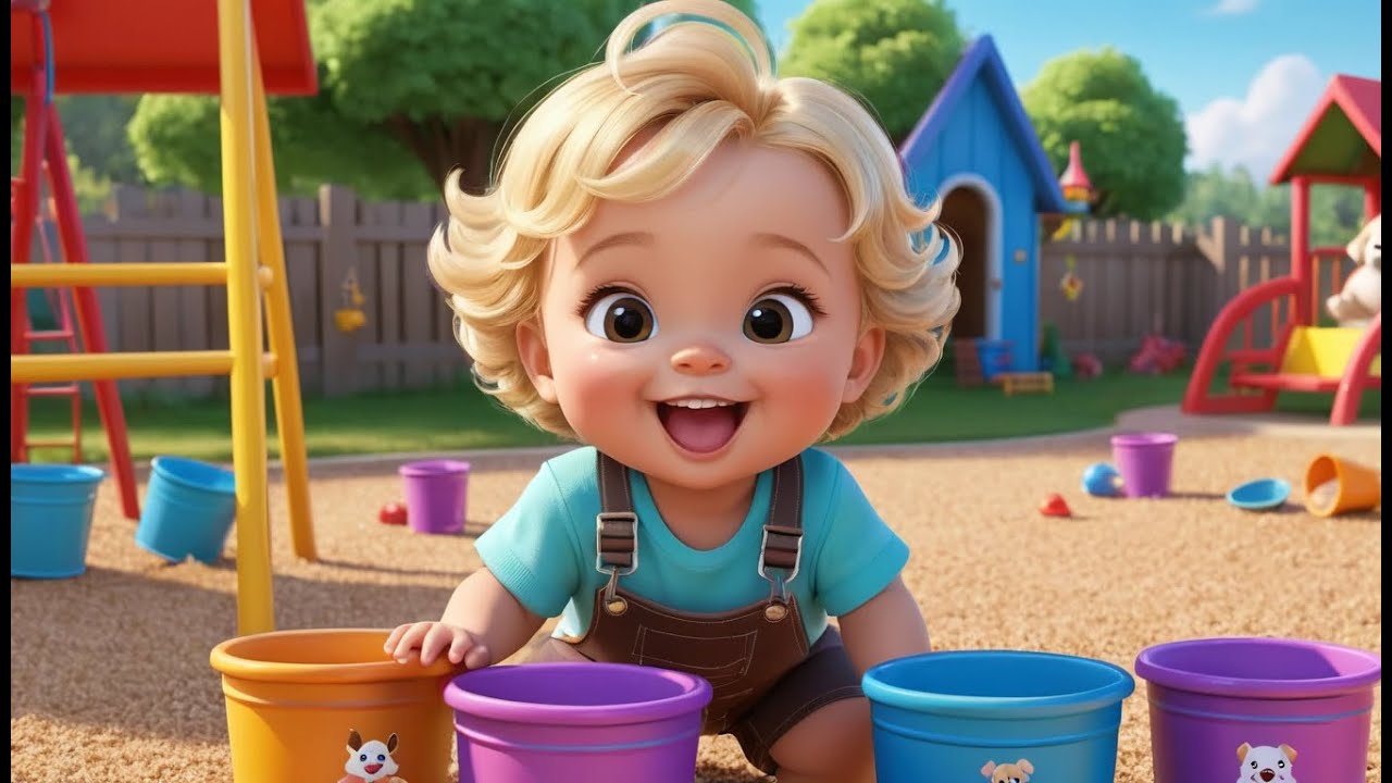 🐶 Tiny Puppies Digging in the Sandbox 🏖️🎶 | Fun Action & Learning Song for Toddlers