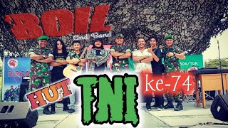 Serdadu - Iwan Fals ( Cover Boil & Band ) || Live acara HUT TNI Ke-74 @Aeropolis , Neglasari