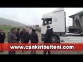 Çankırı'daki kamyoncular isyanda