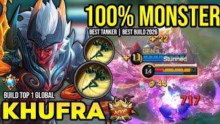 KHUFRA BEST BUILD 2026 | BUILD TOP 1 GLOBAL KHUFRA GAMEPLAY | MOBILE LEGENDS✓