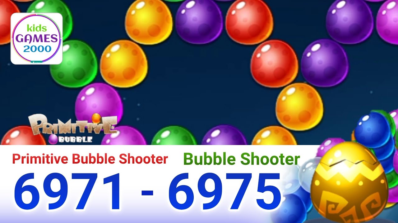 Primitive Bubble - Bubble Shooter.level 6971 to 6975