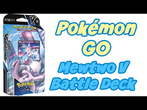 Pokemon GO Mewtwo V Battle Deck unboxing 