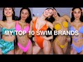 MY TOP 10 FAVORITE SWIM BRANDS! TRY ON HAUL | MyLifeAsEva