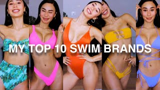 My Top 10 Favorite Swim Brands! Try On Haul | Mylifeaseva