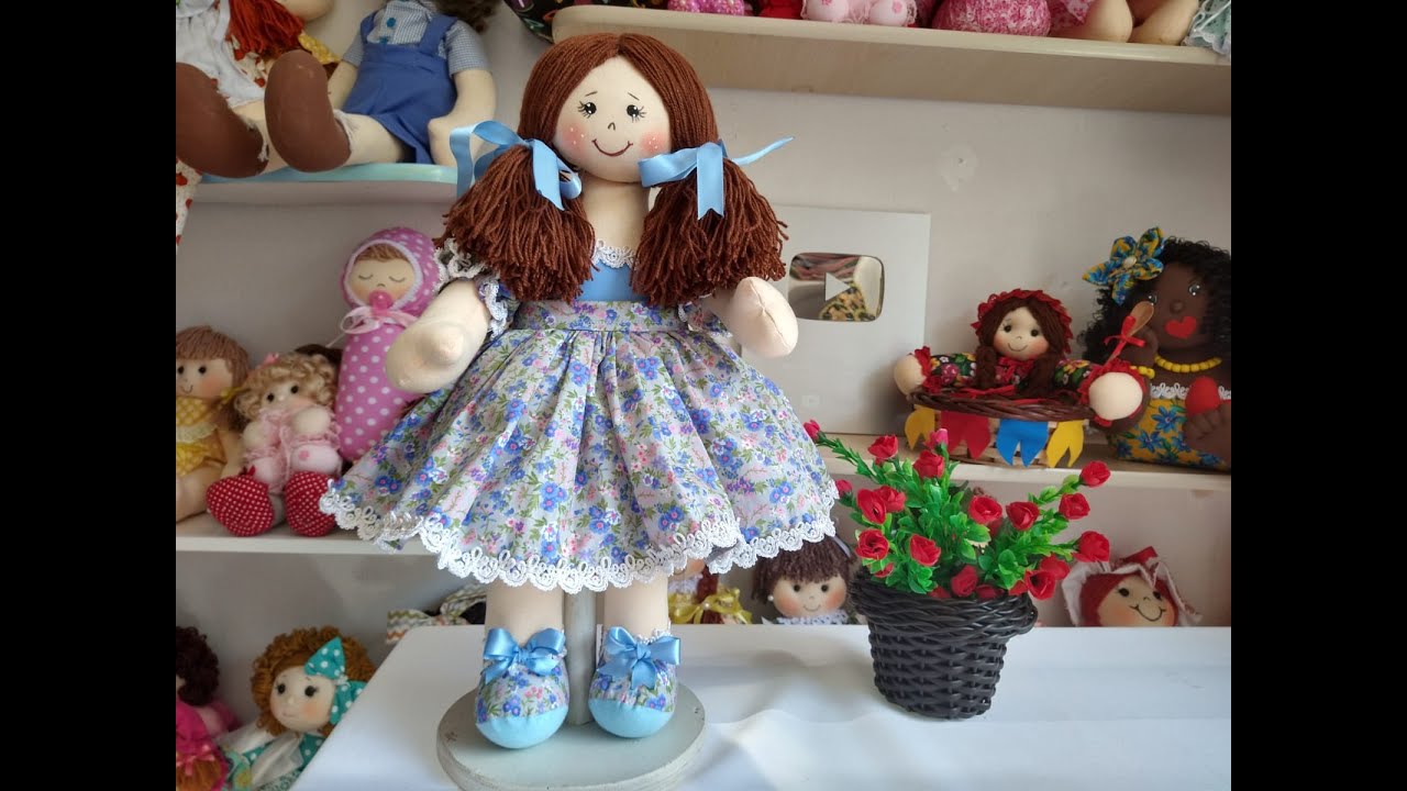 OLHA COMO É FÁCIL - BONECA JUJU O SONHO DE CRIANÇA - MOLDE GRÁTIS.