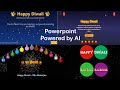 Diwali Greetings powered by AI Tools ChatGpt, Copilot and Deepseek | Using Html/ Python