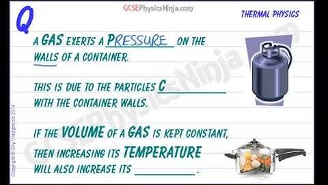 GCSE Physics - Holding Gas in a Container... Pressure and Particles