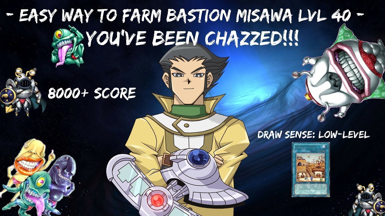 [Yu-Gi-Oh! Duel Links] Easy way to farm Bastion Misawa lvl 40 l Ojama ...