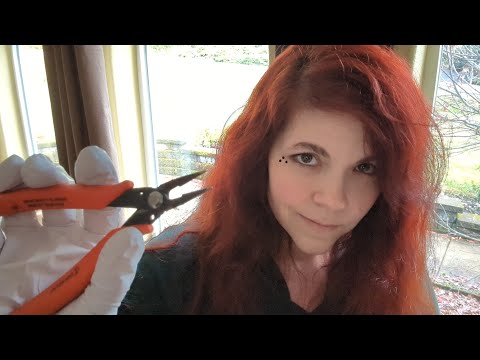 ASMR - Fixing your Ears and Head Roleplay - Gloves, Soft Spoken Muttering, Panning Close Triggers