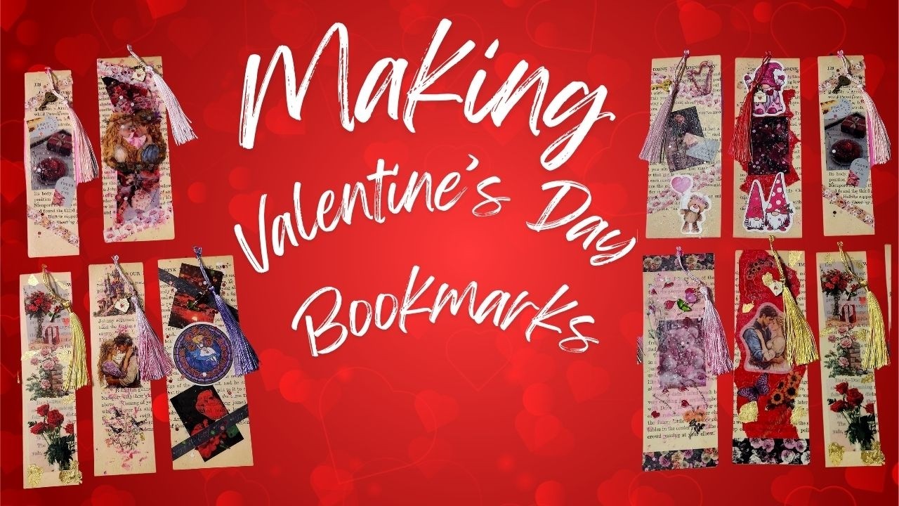 Crafting time with Jasmine ~ Valentines day bookmarks