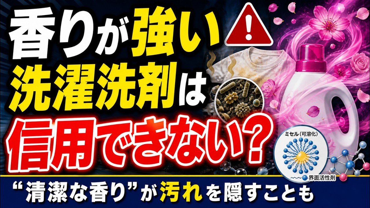 香りが強い洗濯洗剤は信用できない?