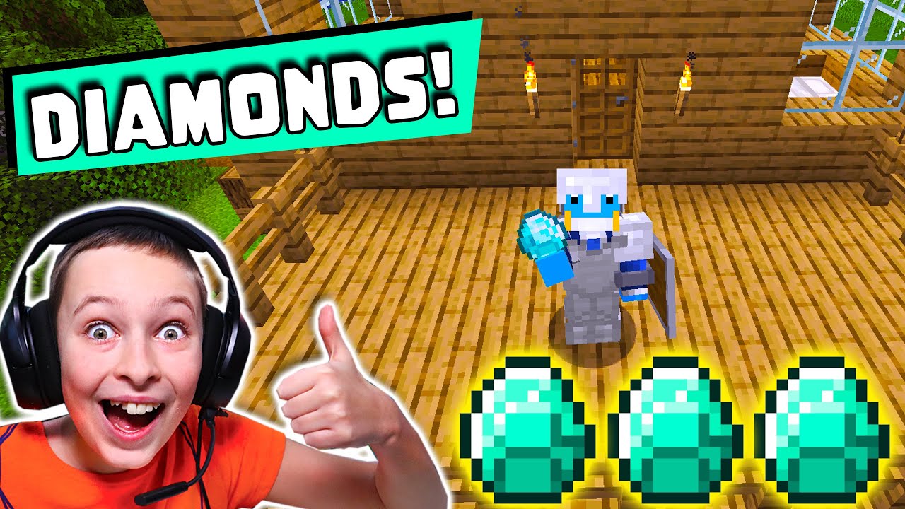 I found so many diamonds in Minecraft! - YouTube