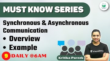 NTA UGC NET 2021 | Must Know Series by Kritika Pareek | Synchronous & Asynchronous Communication