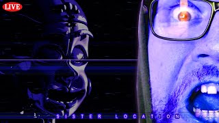 LIVE | I'M SCARED | Five Nights at Freddy's: Sister Location | Full Playthrough