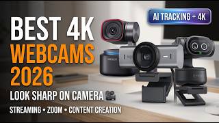 TOP 5 Best Webcams 2026 🔥 4K AI Cameras for Streaming, Zoom & Content Creation
