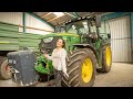 Farmer Girl in Not - JohnDeere 6155R  startet nicht - was tun? Starthilfe mit VW Golf funktioniert?