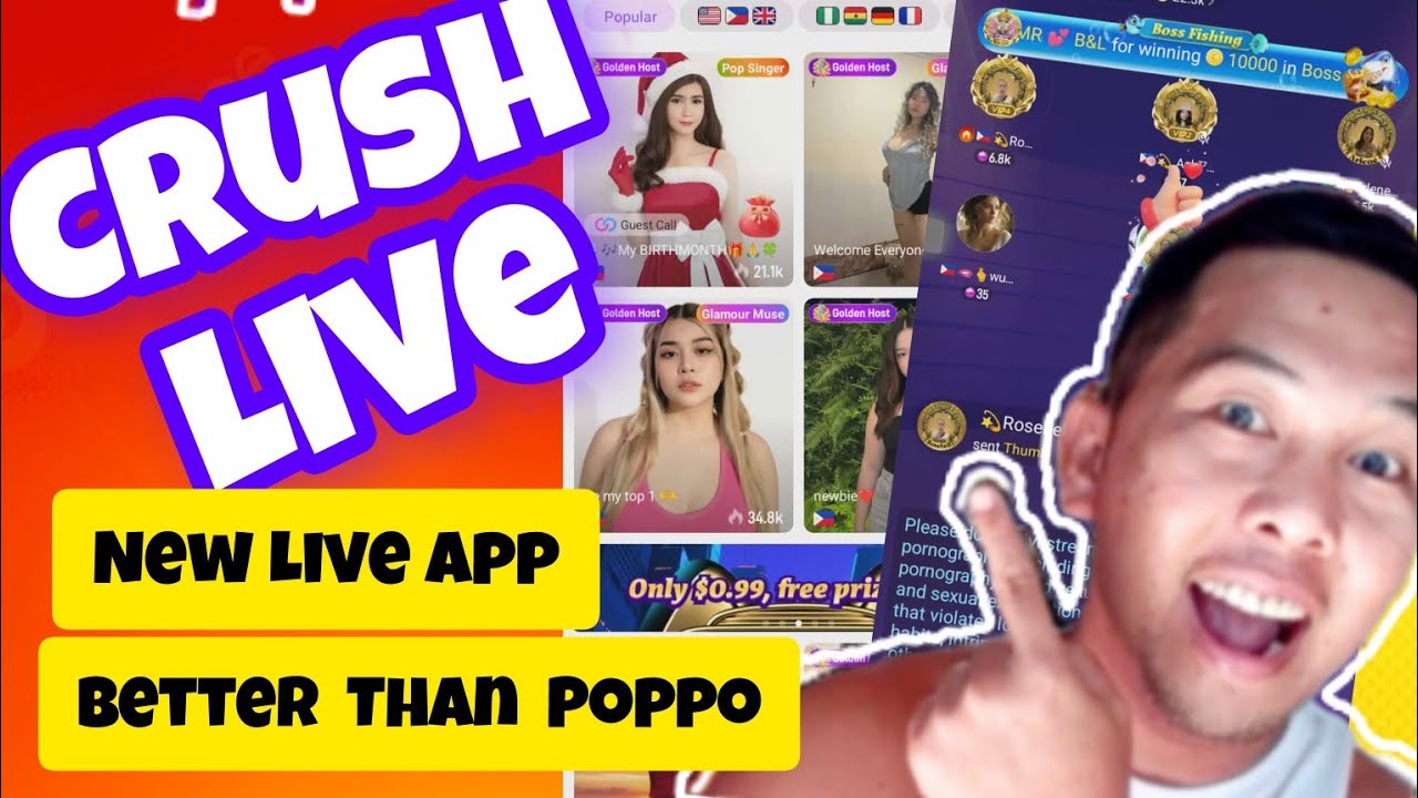 How to Start in Crush Live App. Best Live App 2026 