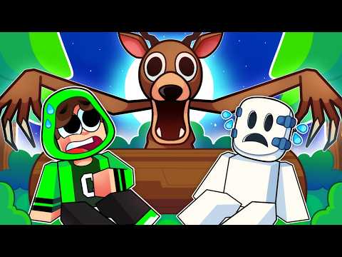 We ESCAPED FROM THE DEER MONSTER IN 99 NIGHTS IN THE FOREST!