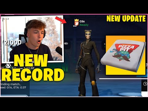 CLIX Tries To Break PETERBOT Kill Record In SOLO CASH CUP & Uses PIZZA In NEW FORTNITE UPDATE