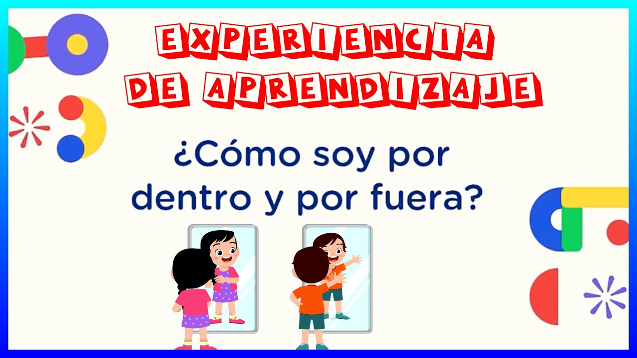 ¿CÓMO SOY POR DENTRO Y POR FUERA? - EXPERIENCIA DE APRENDIZAJE- SEMANA