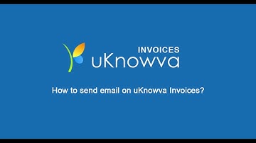 How to send an email from uKnowva Invoices