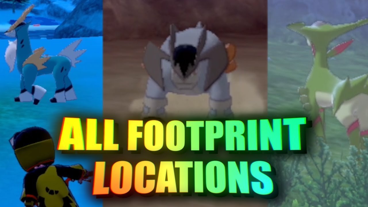 ALL Footprint Locations! Terrakion, Virizion, & Cobalion Crown Tundra Encounter Guide ????