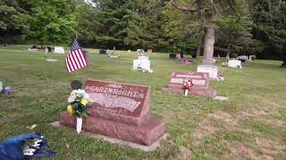 Sheridan Cemetery over in Waupaca County Flyover...