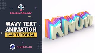 Wave Text Animation | Cinema 4D Tutorial