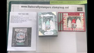 Christmas Cards using "Kindest Gnomes" stamp set.
