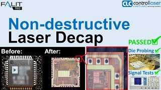 FALIT® Nondestructive Laser Decap down to the die for Semiconductor #FailureAnalysis