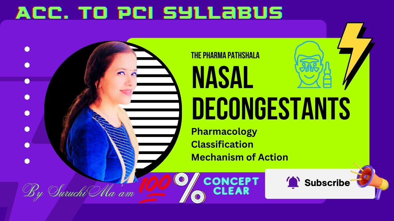 Nasal Decongestant ll Pharmacology of Alpha Adrenergic Decongestant ll