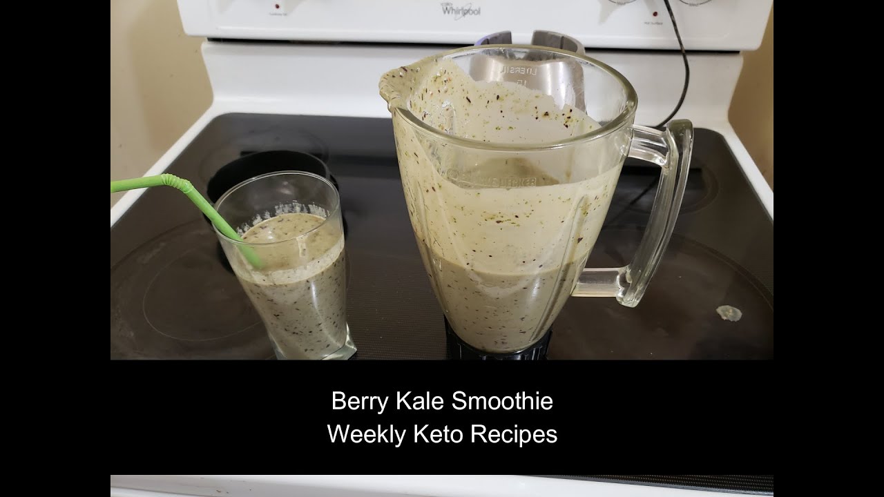 Berry Kale Smoothie Keto Recipes YouTube
