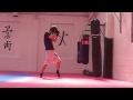 Kickboxing bag work 2