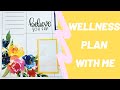 *** PLAN WITH ME *** WELLNESS SPREAD *** APRIL 25TH TO MAY 1ST *** WATERCOLOR FLORALS ***