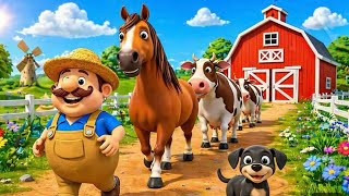 Old MacDonald Had a Farm | toddlers learning videos | english rhymes for babies | Animals song