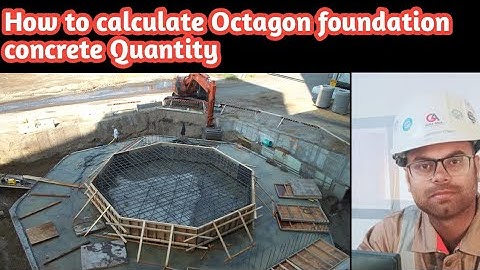 How to calculate Concrete quantity of Octagon foundation|| Octagon foundation||Octagon||