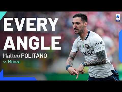 Politano’s world class volley | Every Angle | Monza-Napoli | Serie A 2023/24