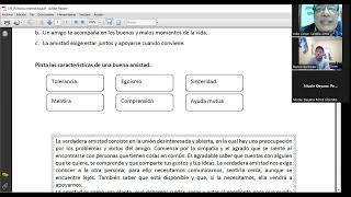 SESIÓN 19 Los valores : La amistad_Religión_Primaria intermedia