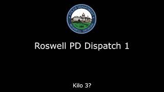 Roswell Police Department Officer Involved Shooting 9/3/24 - Dispatch Audio