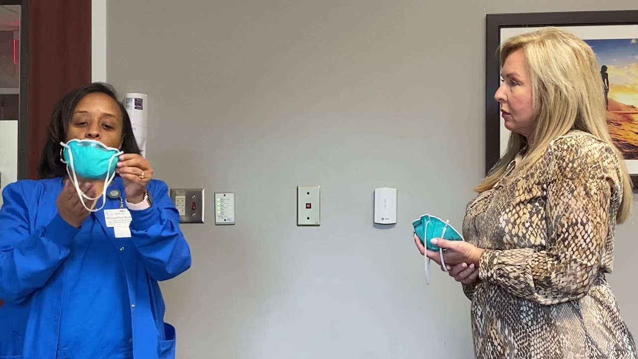 How to Don an N95 Respirator Mask - YouTube