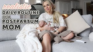 REALISTIC ROUTINE OF A POSTPARTUM MOM 2023 + Life With A Newborn Baby / Caitlyn Neier