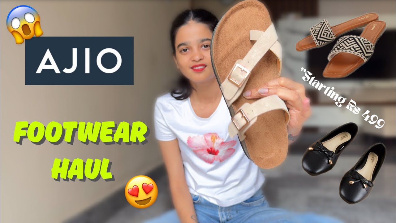 AJIO footwear haul !😍*starting Rs499* (part 1) || Spandana Shree || 