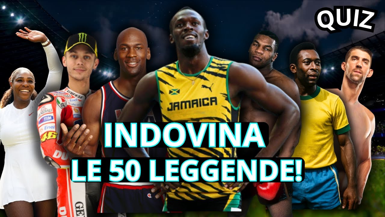 🔥 Solo i veri fan dello sport riconosceranno queste 50 leggende!