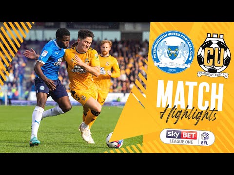 Peterborough Cambridge Utd Goals And Highlights